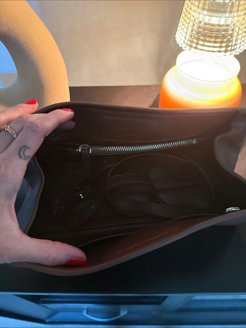 Women’s Leather clutch - Brown